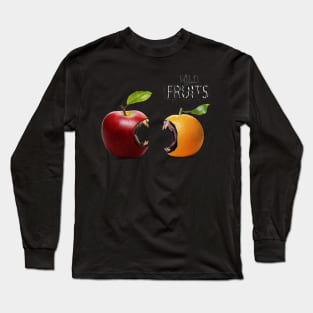 wild fruits apple and orange Long Sleeve T-Shirt